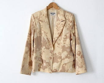 vintage 80s print blazer,  Serge Dana by Artal women's jacket