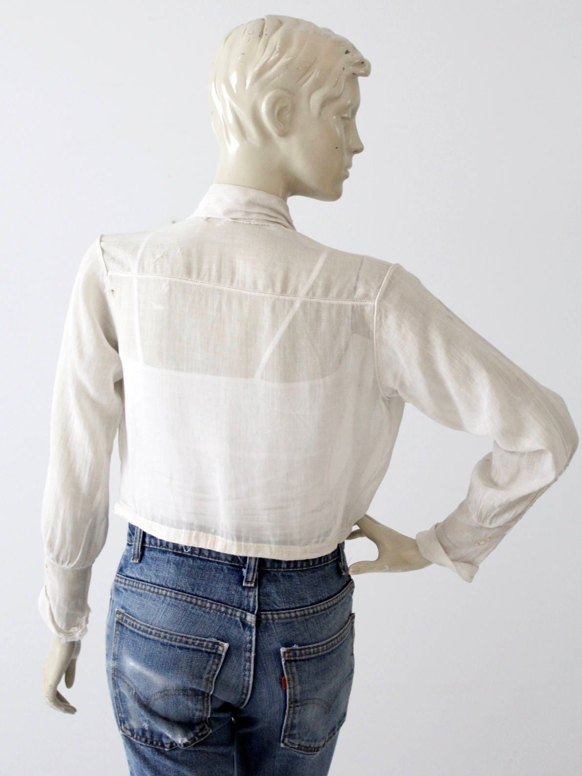 Edwardian Blouse 1900s White Top Antique Welworth Shirt - Etsy