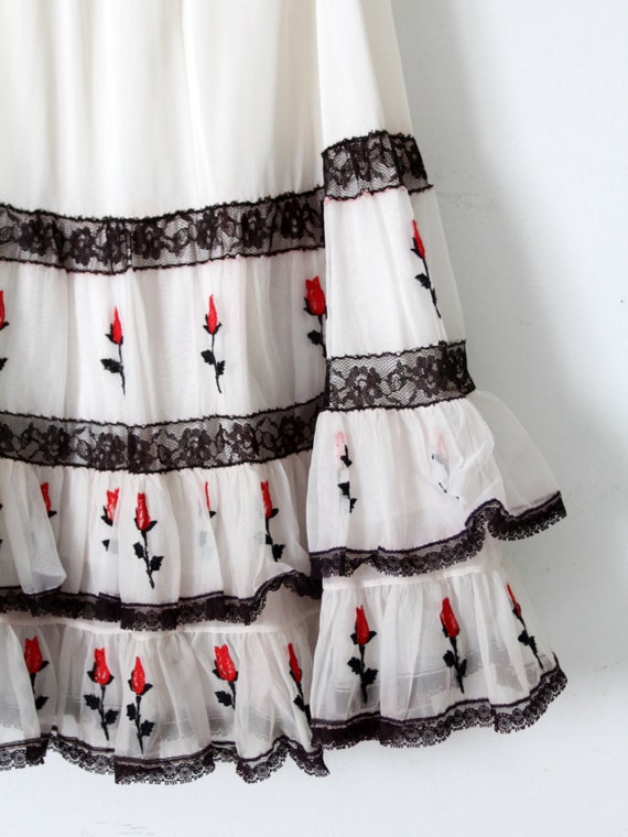 vintage 1950s Saramae crinoline skirt slip - image 4
