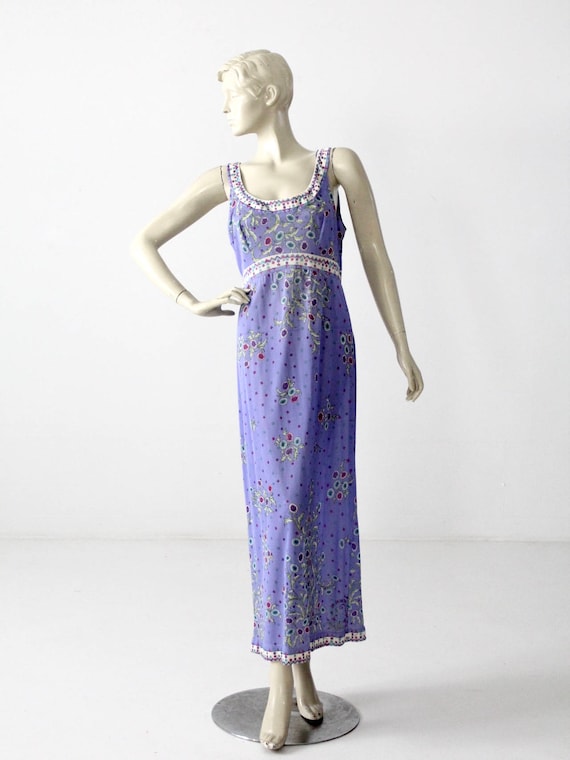 1960s Pucci Slip Dress / Vintage Pucci Form Fit Ro
