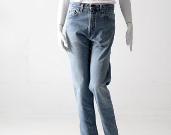 Calça jeans vintage Levi's 505, fabricada nos EUA, corte reto | tamanho 33 x 35