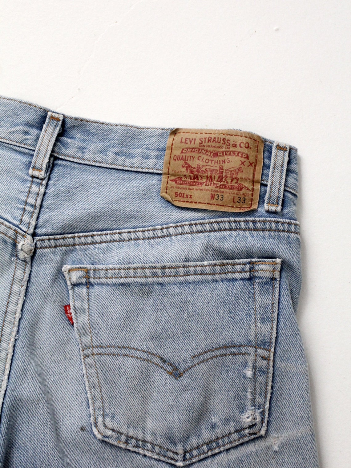 Vintage 501s Levis 501xx Denim Jeans 33 X 30 - Etsy