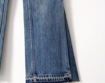 Vintage Levis Bell Bottoms Custom Flare Leg Denim Orange Tab - Etsy