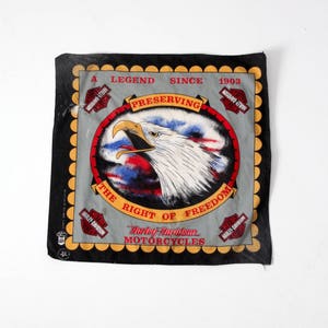 vintage Harley Davidson bandana, Harley motorcycle scarf