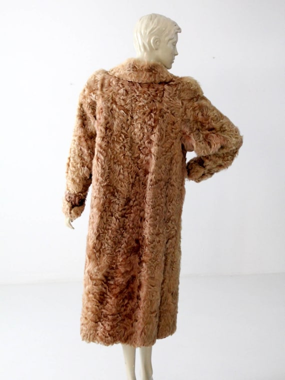 thevirgins ファーコート Lamb collor fur coat Vintage 1940s Long Curly Lamb Fur Coat - Etsy