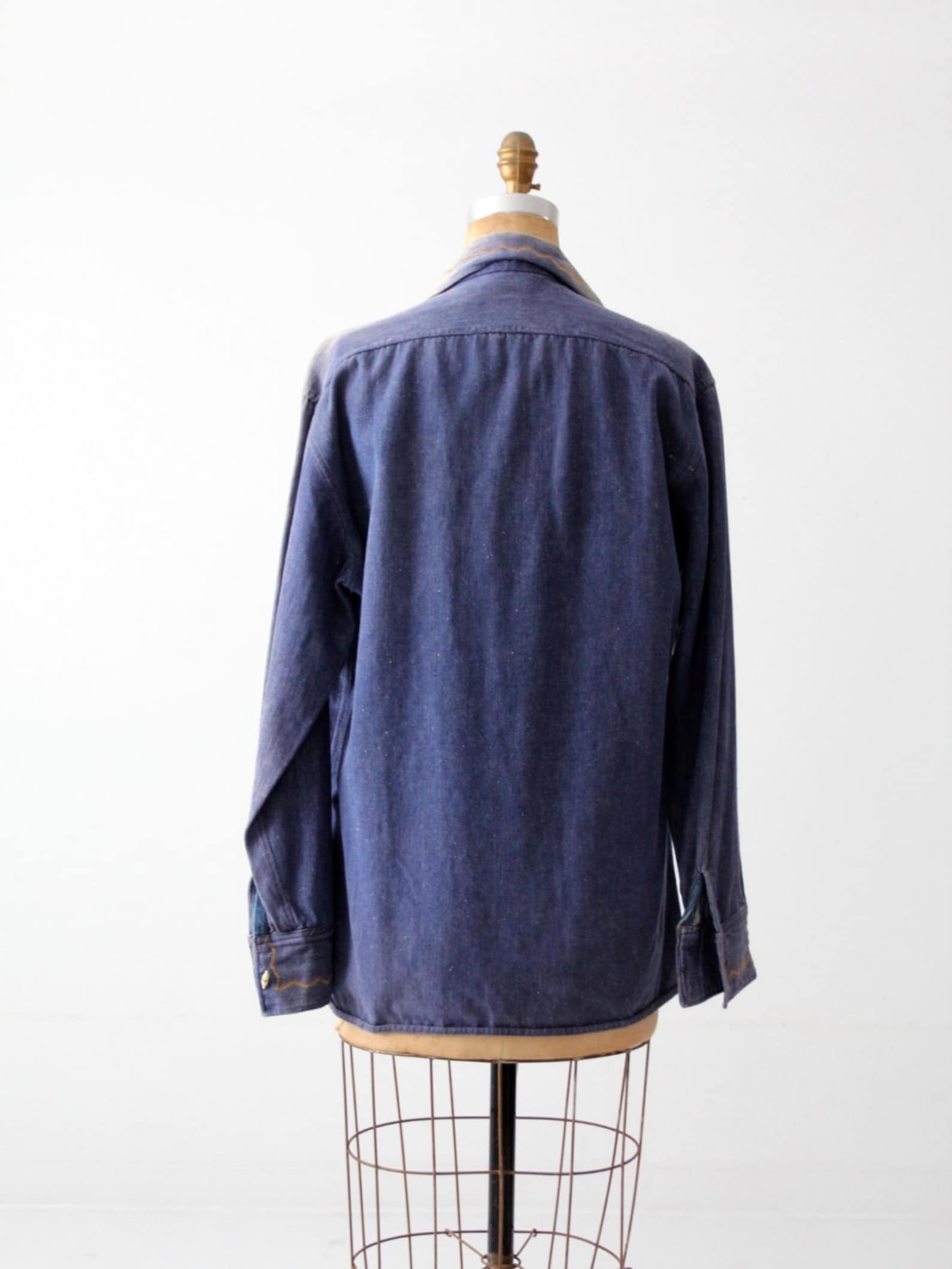 1970s Experience embroidered denim shirt main image 0