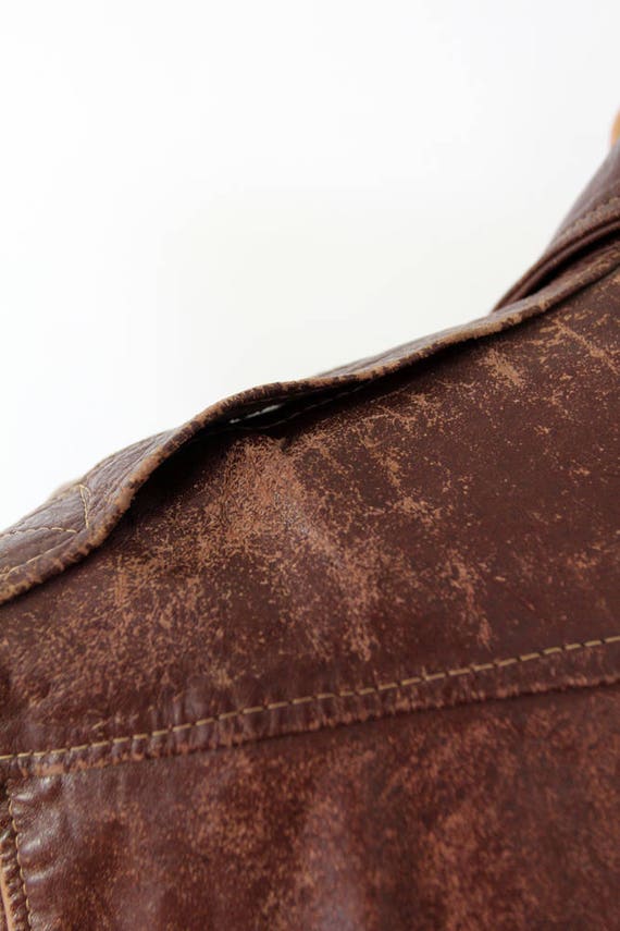 Vintage 50s Leather Bomber Jacket - Etsy