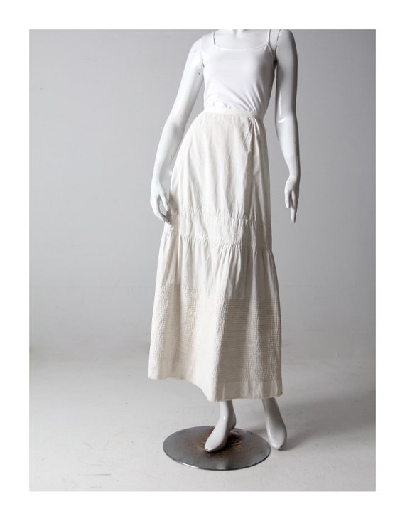 antique petticoat skirt, Edwardian white underskir
