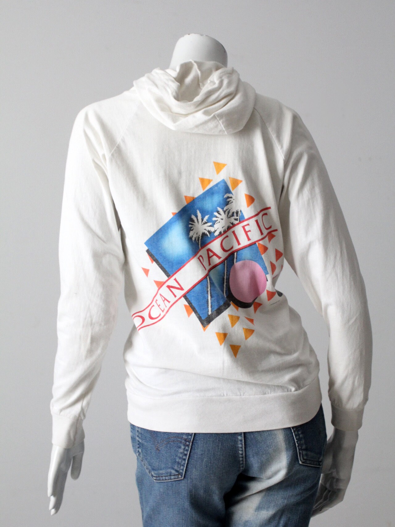 Vintage Ocean Pacific Long Sleeve Hooded T-shirt - Etsy