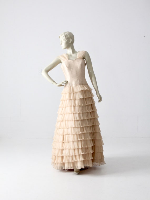 vintage wedding dress, Terani Couture gown