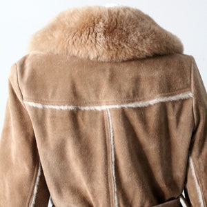 vintage 70s shearling full length coat image 6