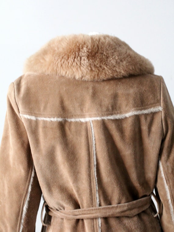 vintage 70s shearling full length coat - image 6