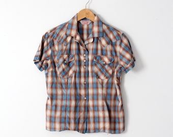 H Bar C westerse rockabilly blouse uit de jaren 60