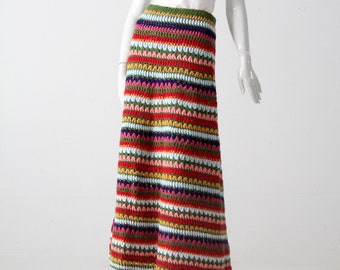 70s ヴィンテージ US レトロ ニット スカート KNIT SKIRT Vintage Missoni 1970's Wool Mohair Alpaca Knit Two Piece