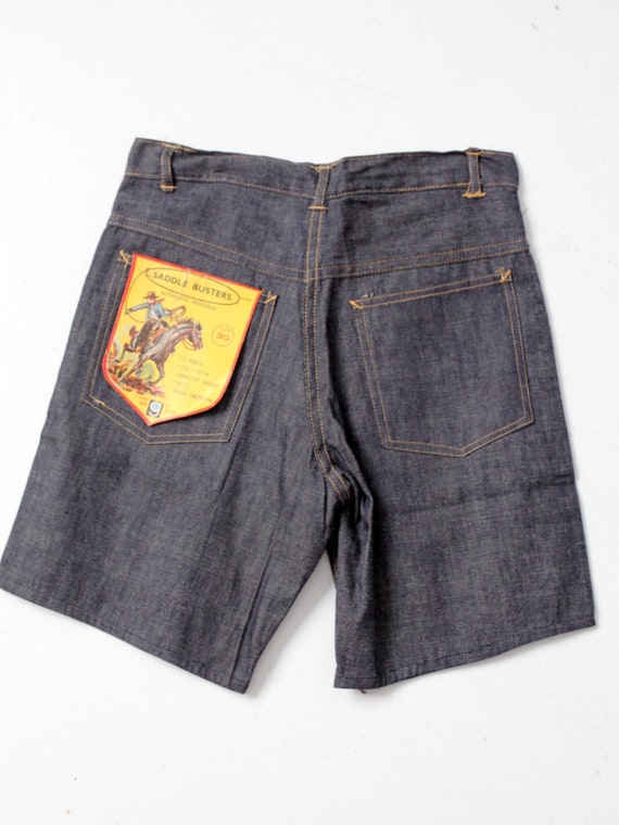 vintage 1960s denim shorts, Saddle Busters jorts,… - image 6