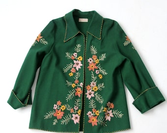 vintage 50s Mexican embroidered jacket