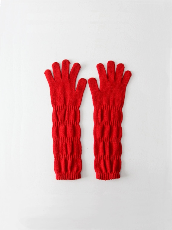 Mark brown knit gloves Gem