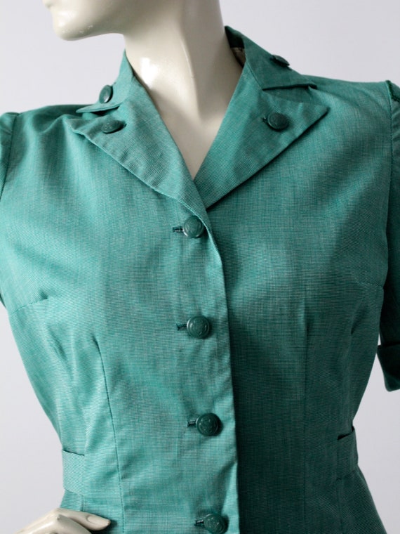 vintage 50s Girl Scouts uniform, camp shirt and s… - image 4