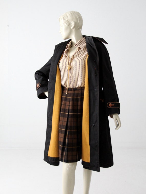 vintage Cortefiel trench coat, black coat - image 4