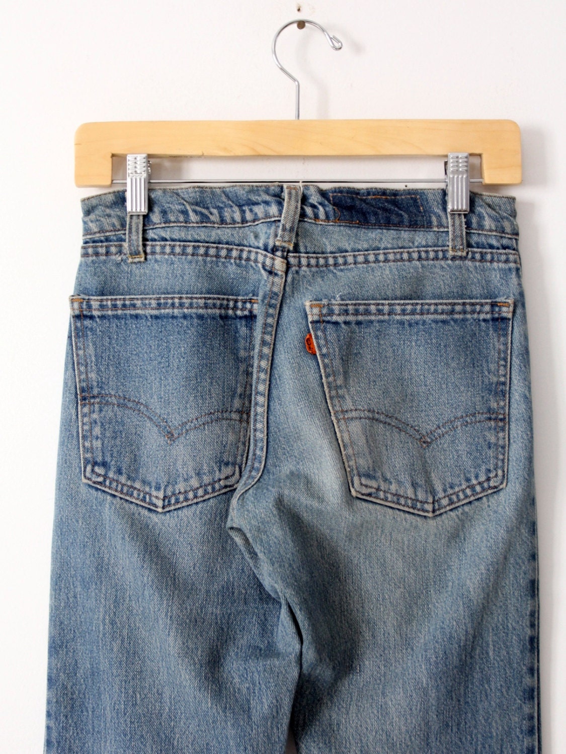 Vintage Levis Bell Bottoms Custom Flare Leg Denim Orange Tab - Etsy