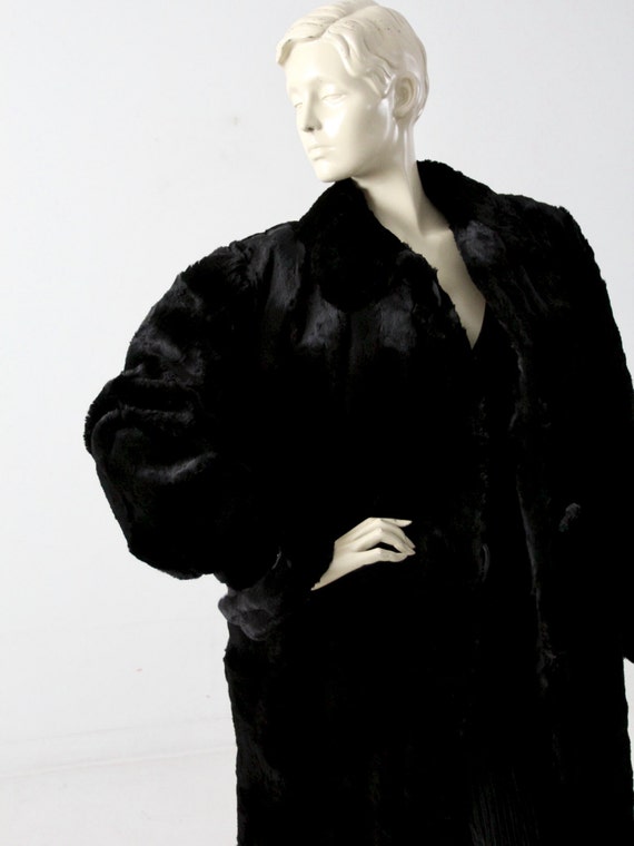 1930s black fur coat by Vogue Fine Furs