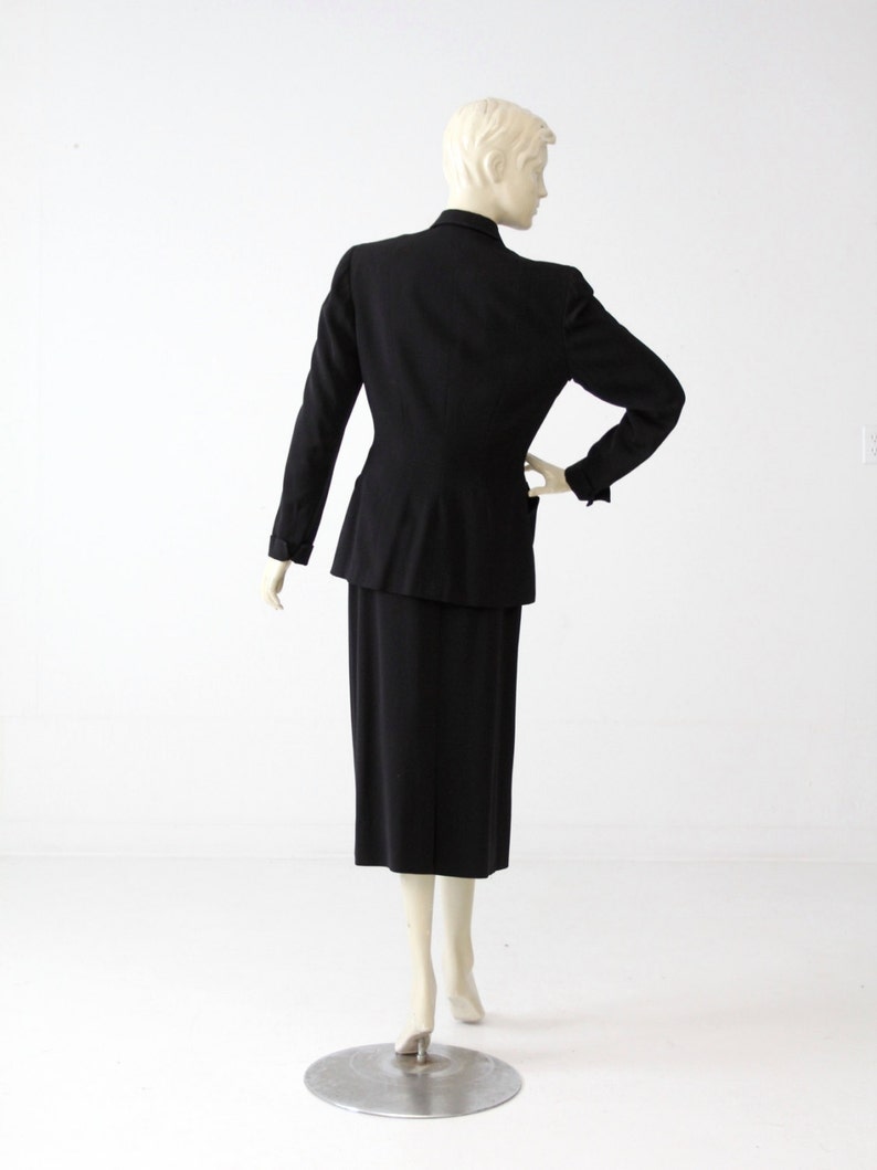 1950s Gucci Women's Suit Vintage Black Skirt Suit - Etsy