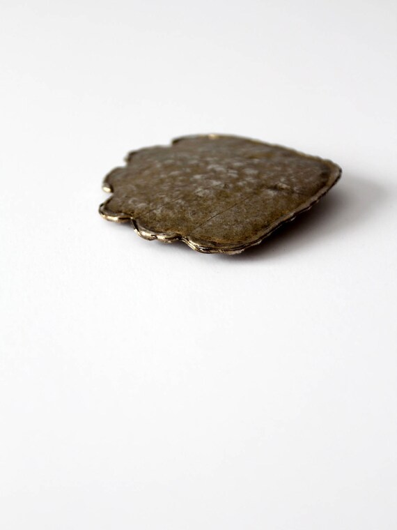 large vintage shell-shape buckle - image 4