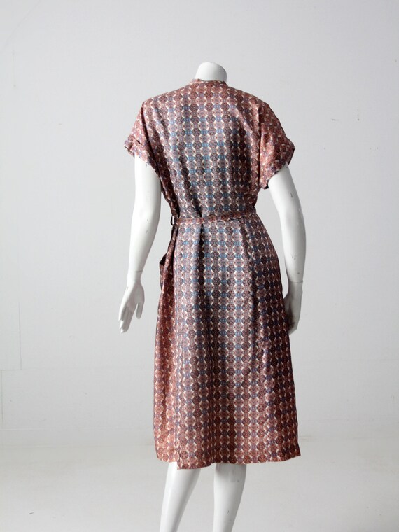 vintage 50s geometric print dress - image 6