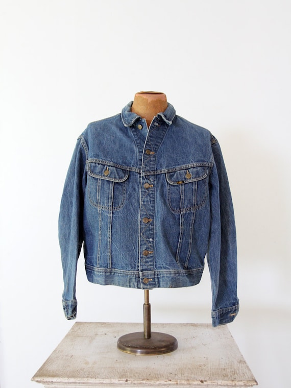 1970s Lee Denim Jacket, Lee PATD-153438, Vintage Jean Jacket 1970s Lee Denim Jacket, Lee PATD-153438, Vintage Jean Jacket