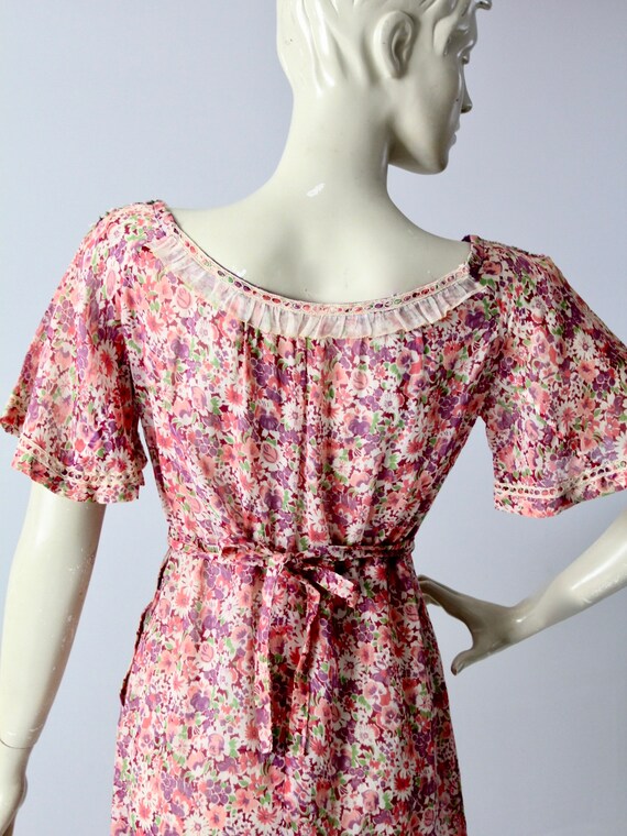 1930s cotton dress, vintage floral day dress - image 8