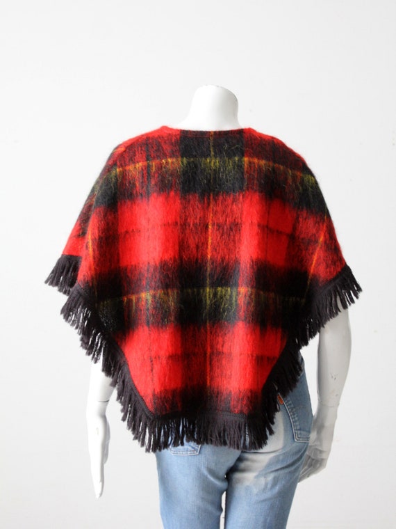 vintage plaid mohair sweater - image 2