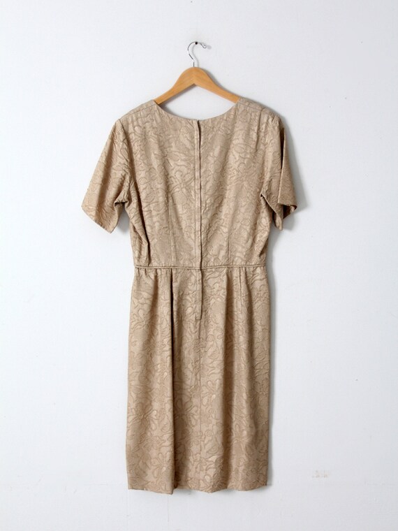 vintage 60s Henry-Lee brocade dress - image 4