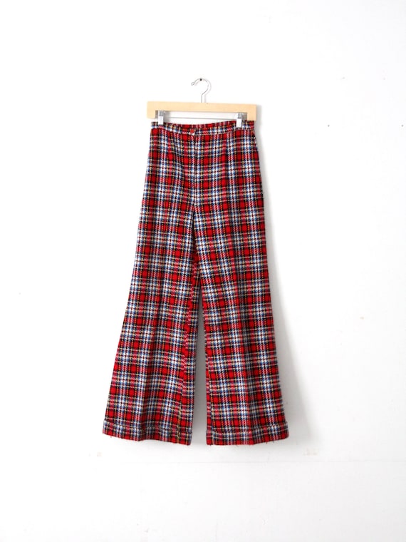 Vintage 70s Plaid Trousers/ High Waisted Wide Leg Pants/ Bobbie | Bottle of  Bread | Baltimore, MD