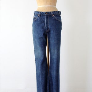 Levis 517 jeans, vintage Levi's denim jeans, orange tab, 34 x 31