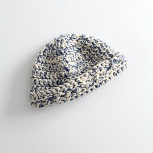 vintage hand knit beanie hat image 7