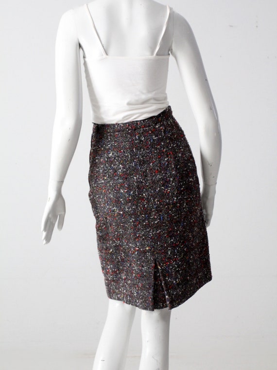 vintage 50s tweed pencil skirt - image 6