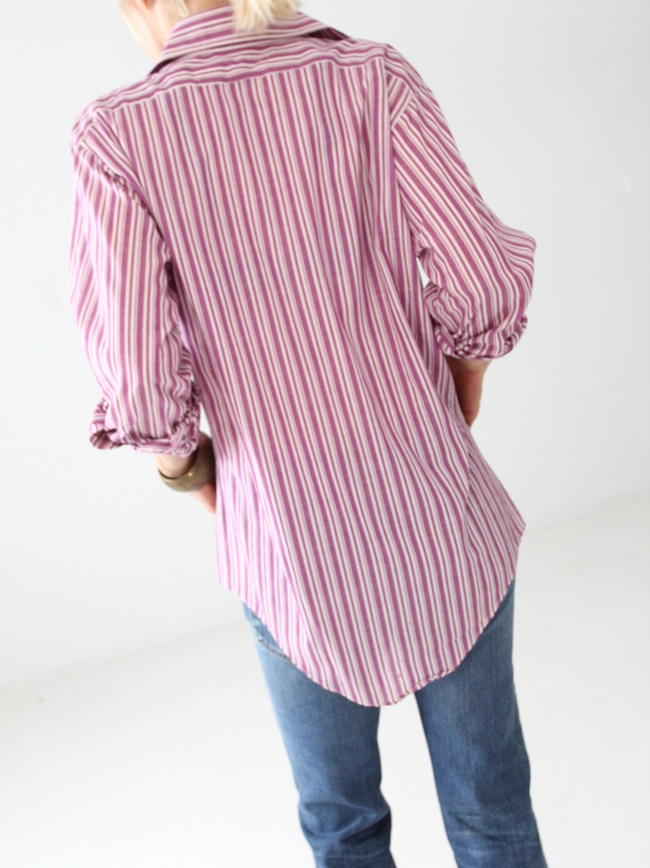 Late 1960s Men's Striped Button Down Jandy Place Barton - Etsy