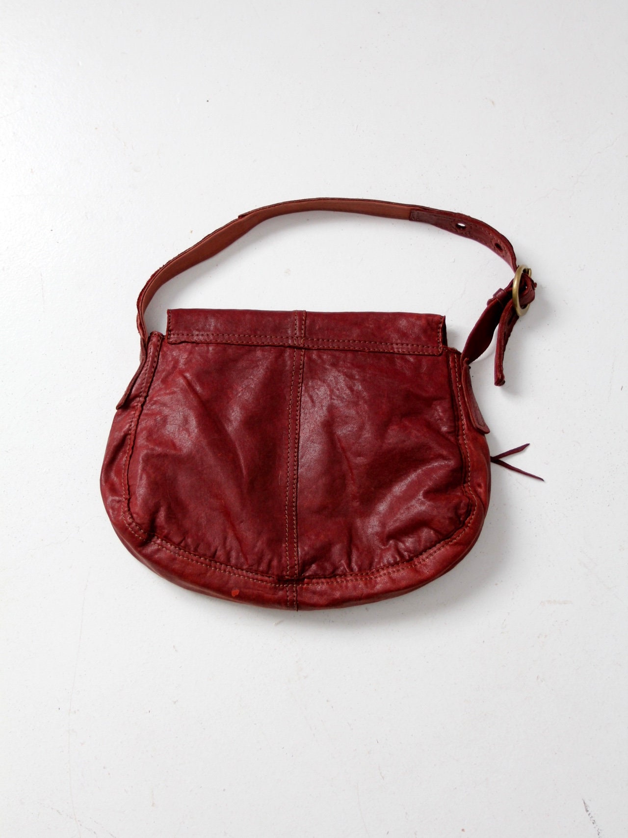 Vintage Italian Leather Hobo Bag - Etsy