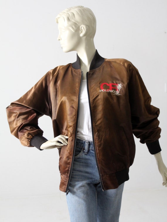 vintage satin club jacket, CFI Hollywood - image 4