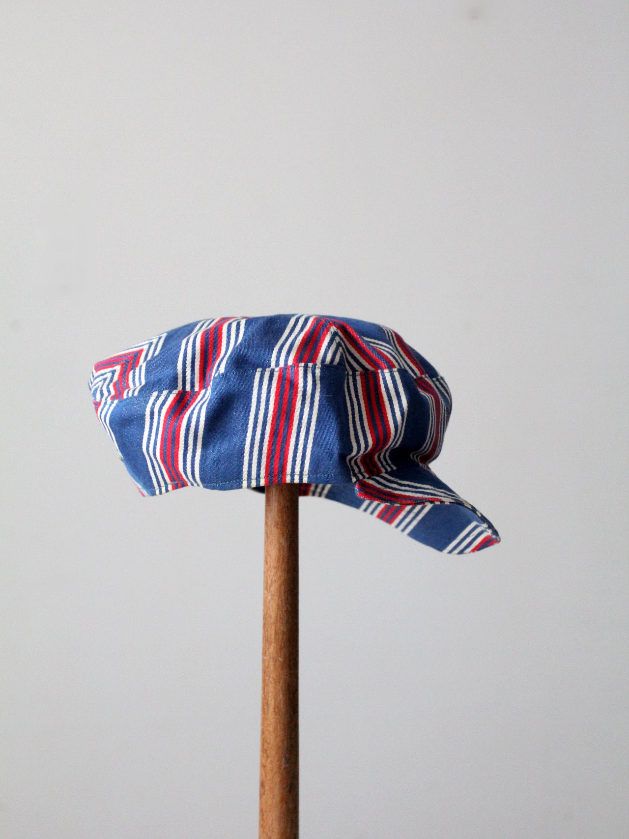 Vintage 70s Cap Red White and Blue 