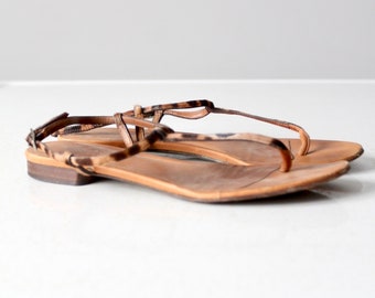 vintage Dolce & Gabbana thong ankle strap sandals