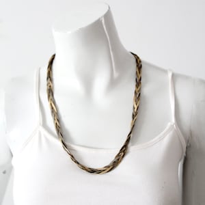 vintage braided chain necklace