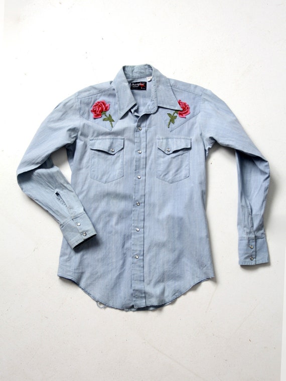 Vintage Western Floral Print Shirt main image 0