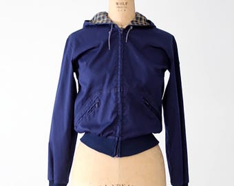 vintage 70s Sportif zip up jacket, women's sportswear hoodie