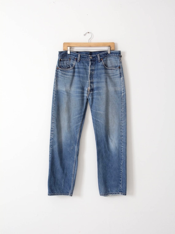 vintage Levis 501 jeans, 1980s 501s, 36 x 28 - image 1