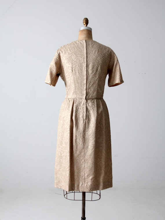 vintage 60s Henry-Lee brocade dress - image 7