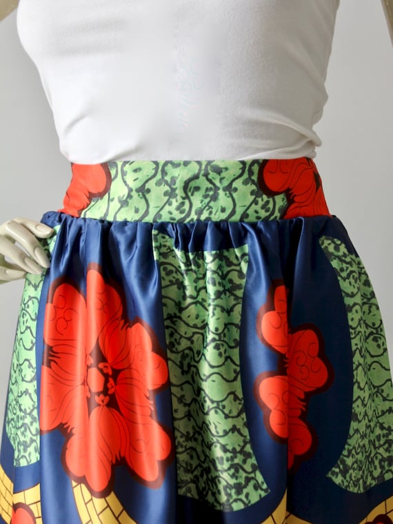 vintage 70s floral maxi skirt - image 6
