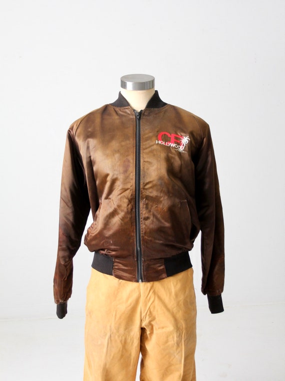 vintage satin club jacket, CFI Hollywood - image 2