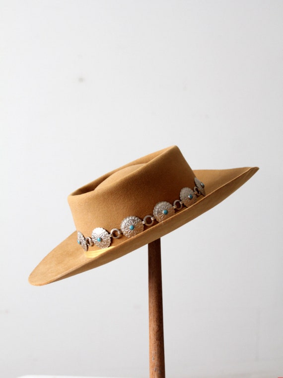 vintage Westchester concho belt western hat - image 4