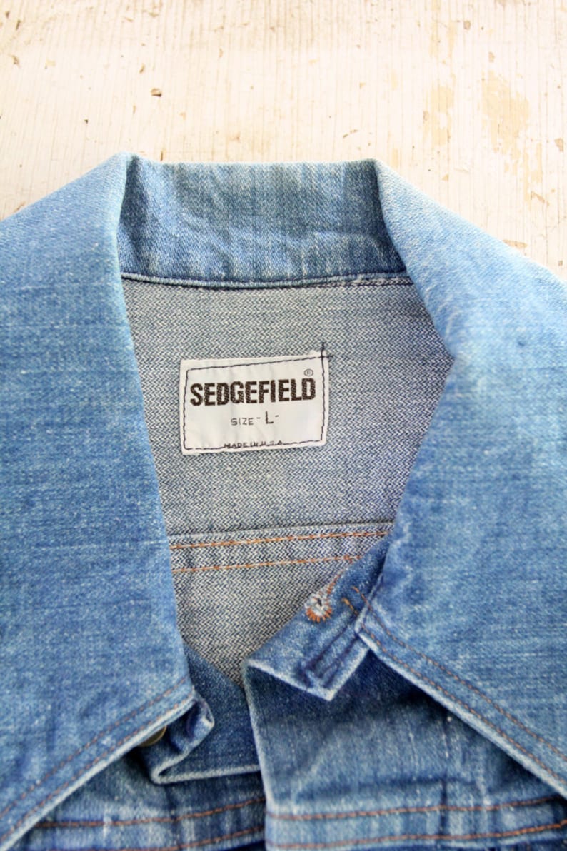 1970s Sedgefield Denim Jacket Vintage Jean Jacket - Etsy